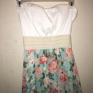 Light floral spring dress